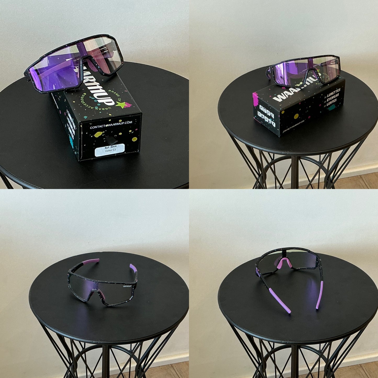 Réf 2-3058 C2 Violet/noir