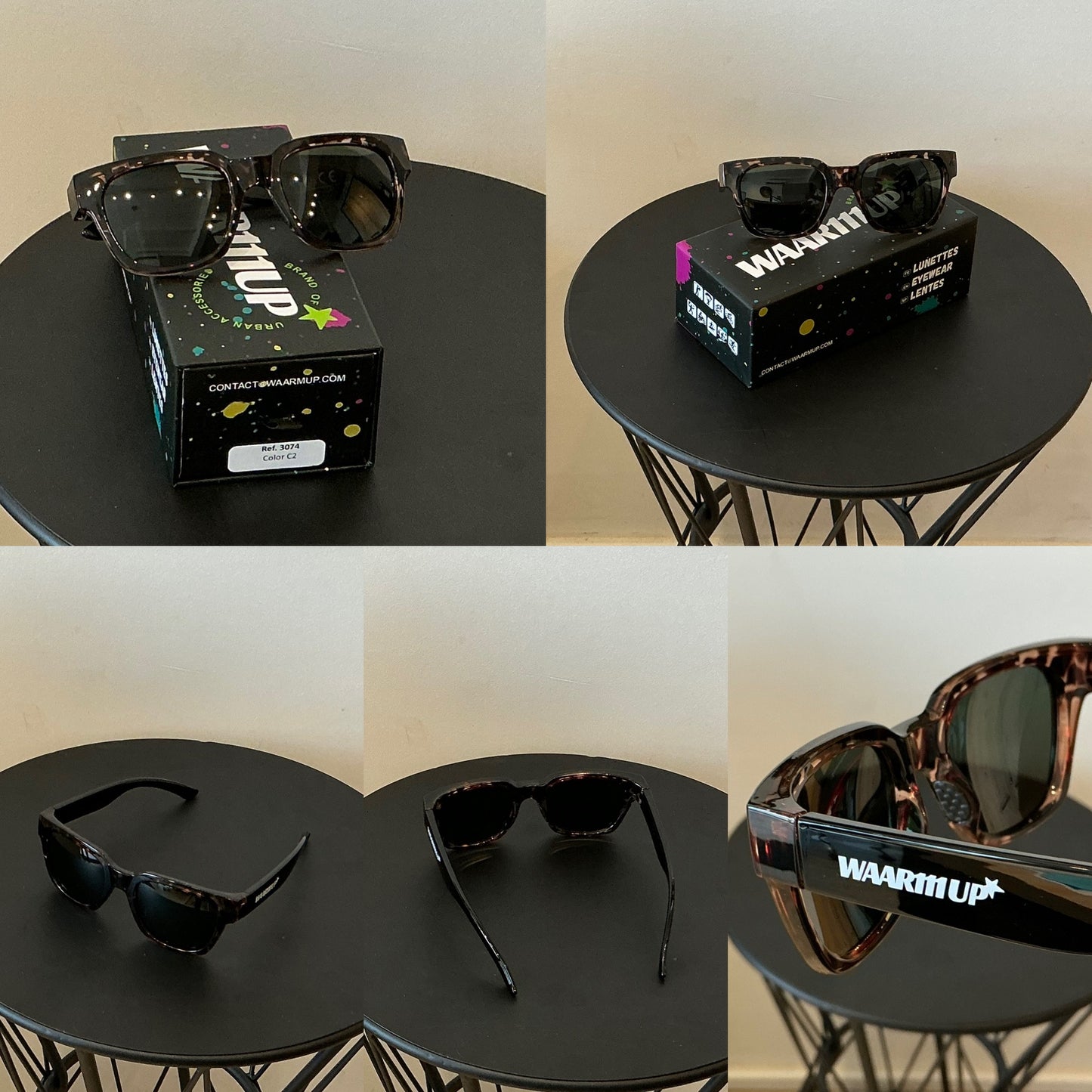 Réf 3074 C2 Noir/noir écailles