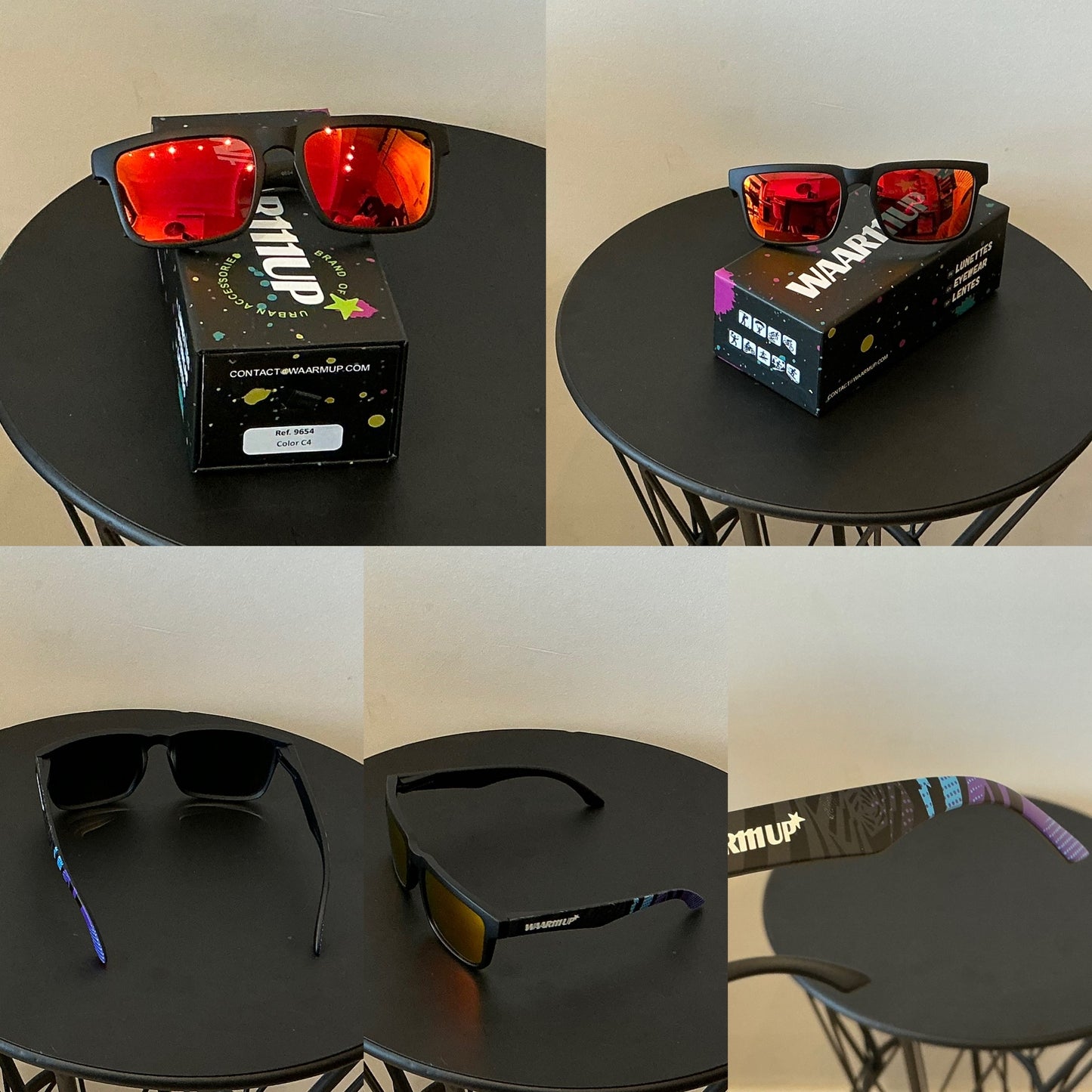 Réf 9654 C4 Orange/noir