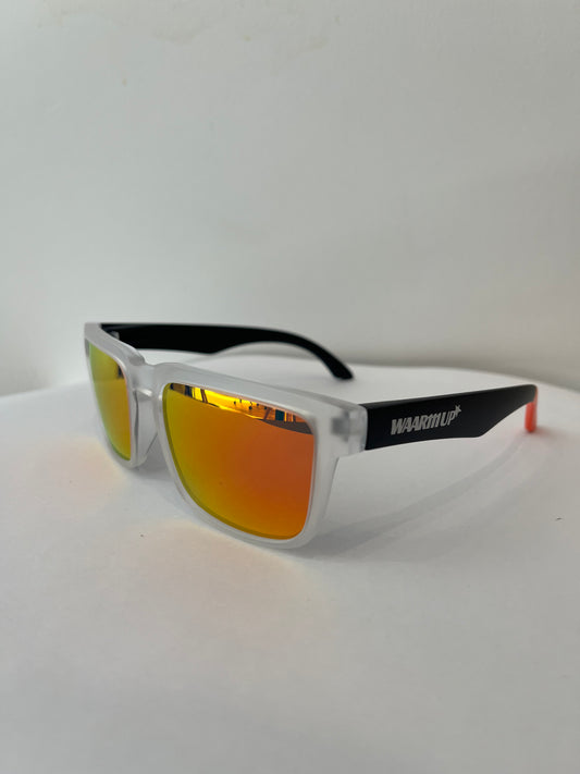 Réf 9654 C1 Orange/ transparent et noir