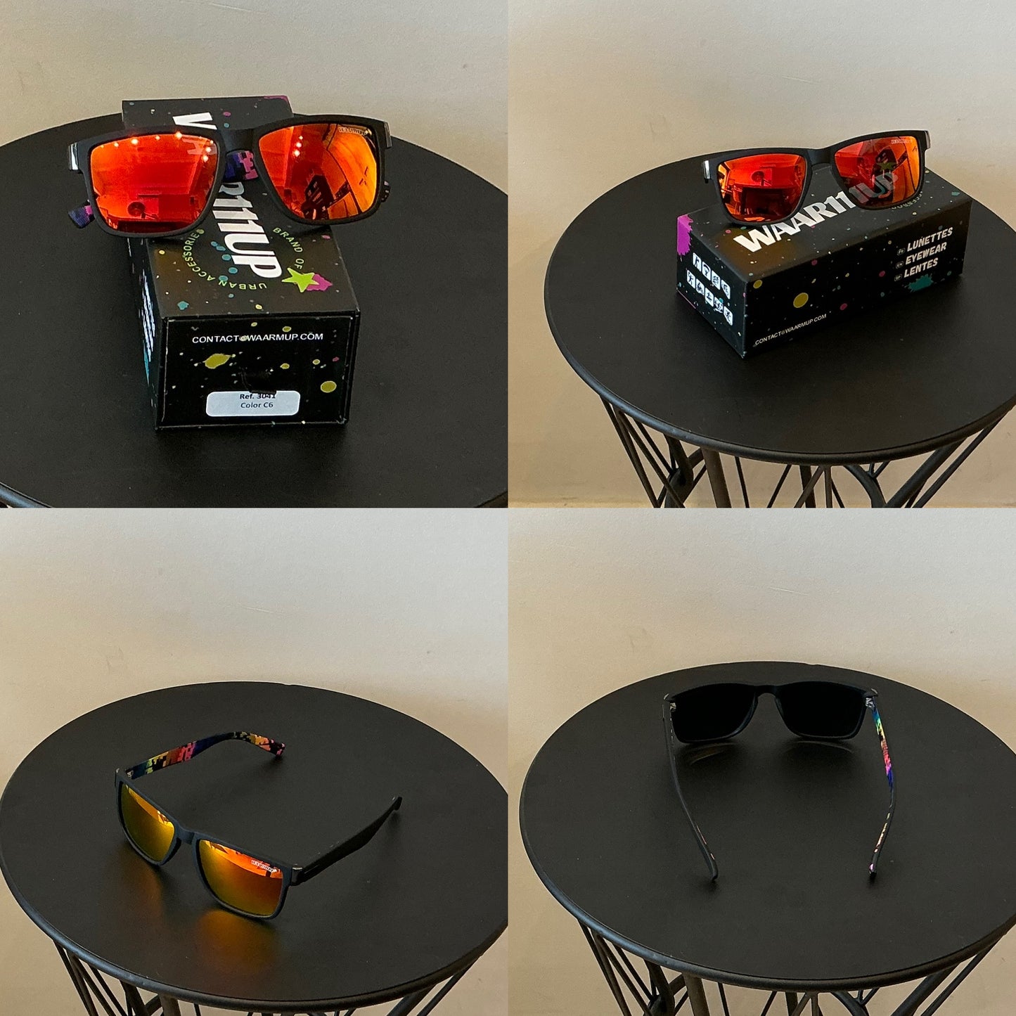 Réf 3041 C6 Iridium/noir motifs