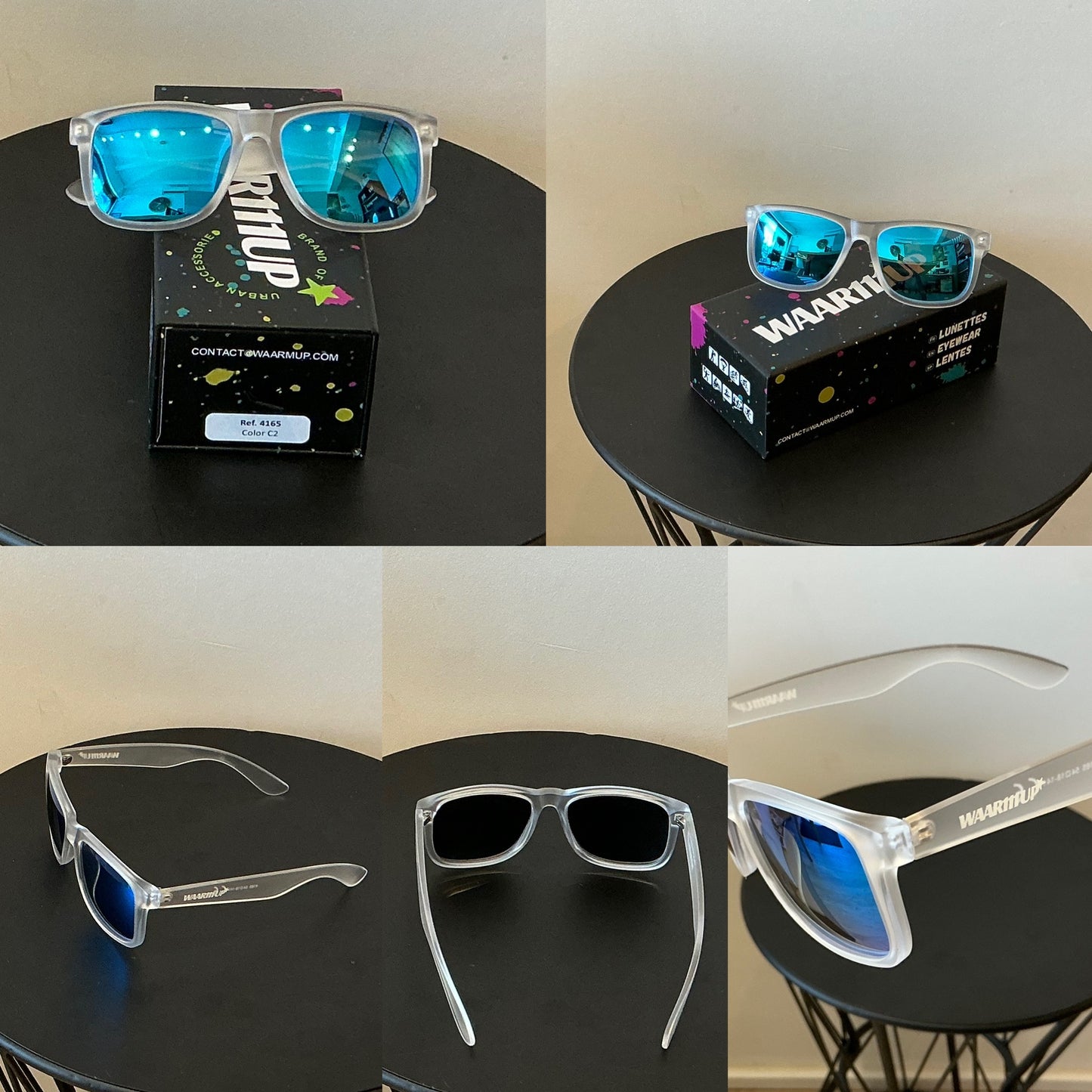 Réf 4165 C2 Bleu/transparent