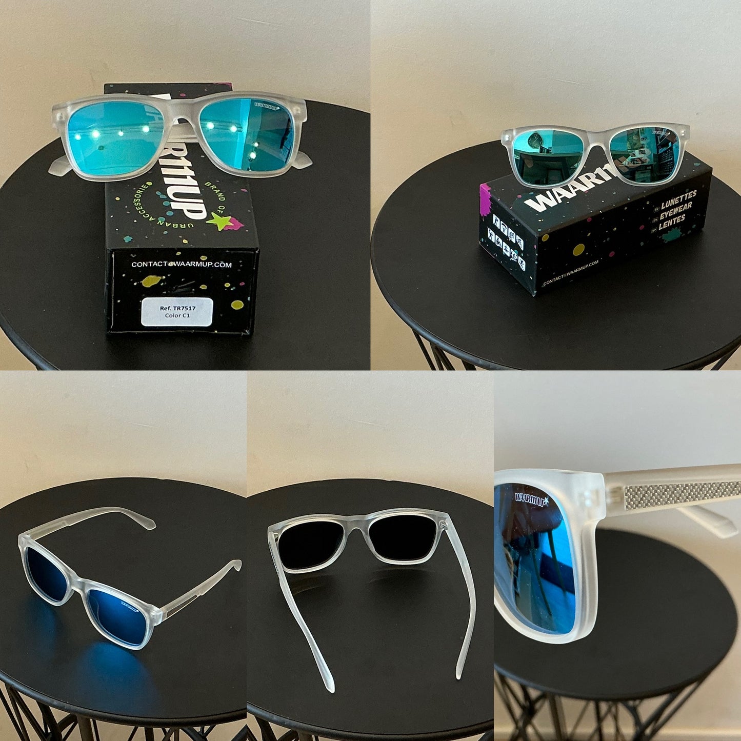 Réf TR7517 C1 Bleu/transparent