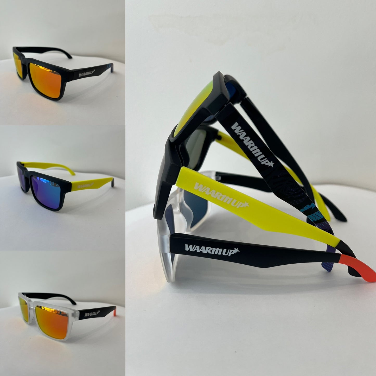 Réf 9654 C1 Orange/ transparent et noir